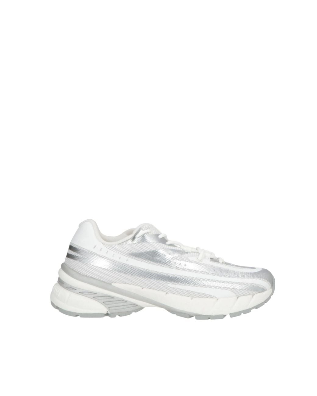 DIESEL White Low-Top Sports Shoes