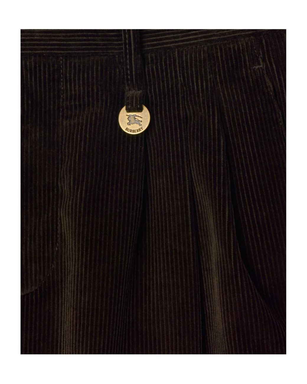 Burberry Blue Straight-Leg Corduroy Trousers for men