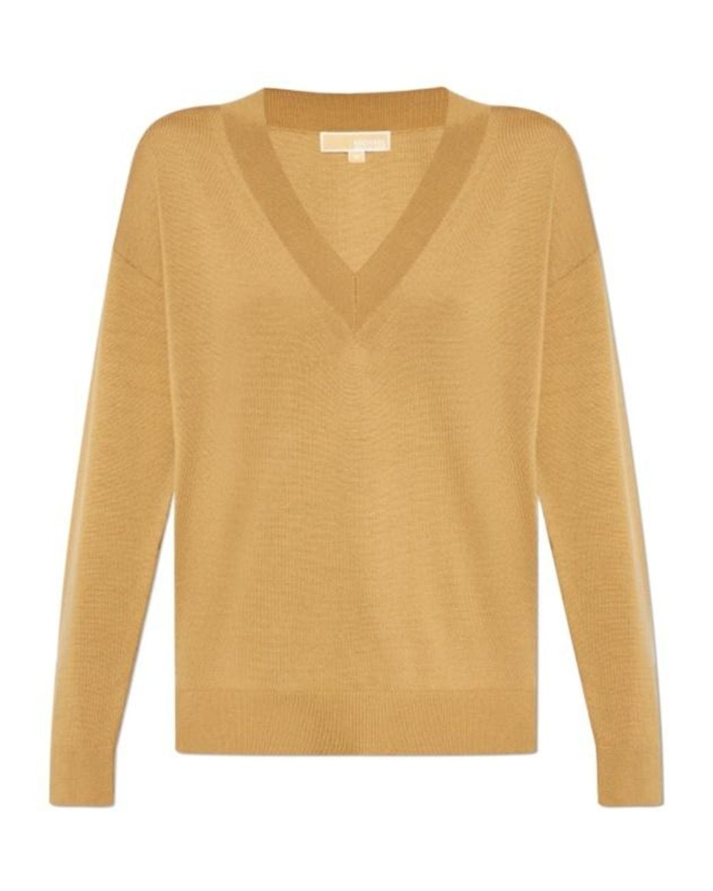 MICHAEL Michael Kors Yellow V-Neck Jumper