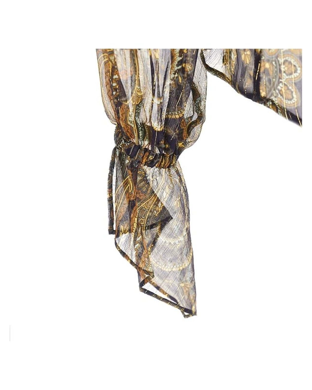 Etro Natural Paisley-Print Silk-Blend Shirt