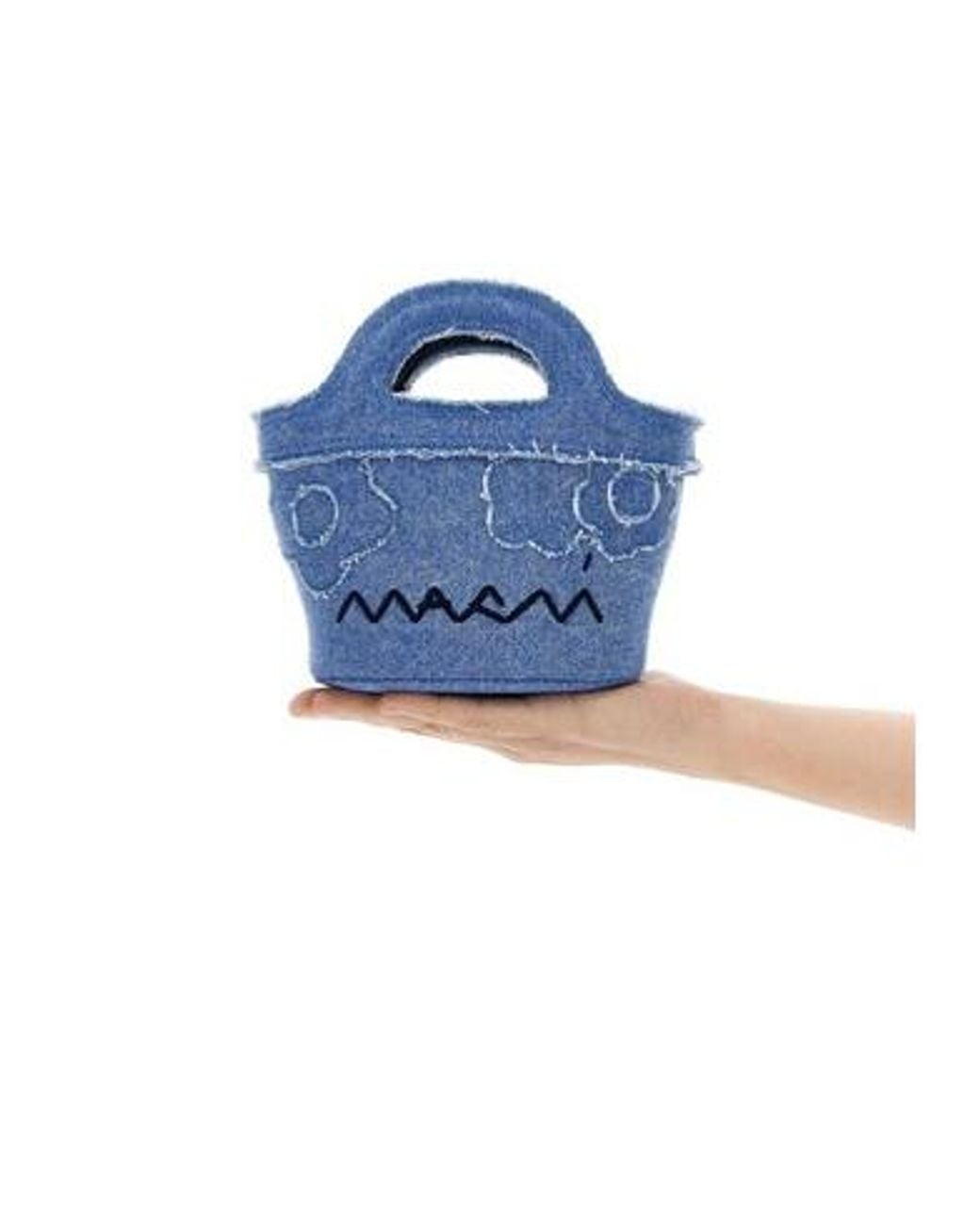 Marni Blue Tropicalia Micro Tote Bag