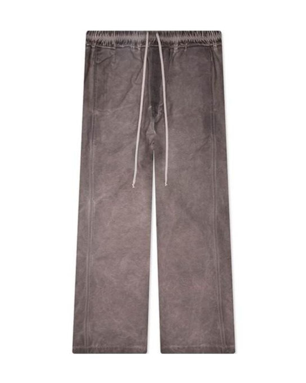 Rick Owens Brown Drawstring Pusher Trousers for men