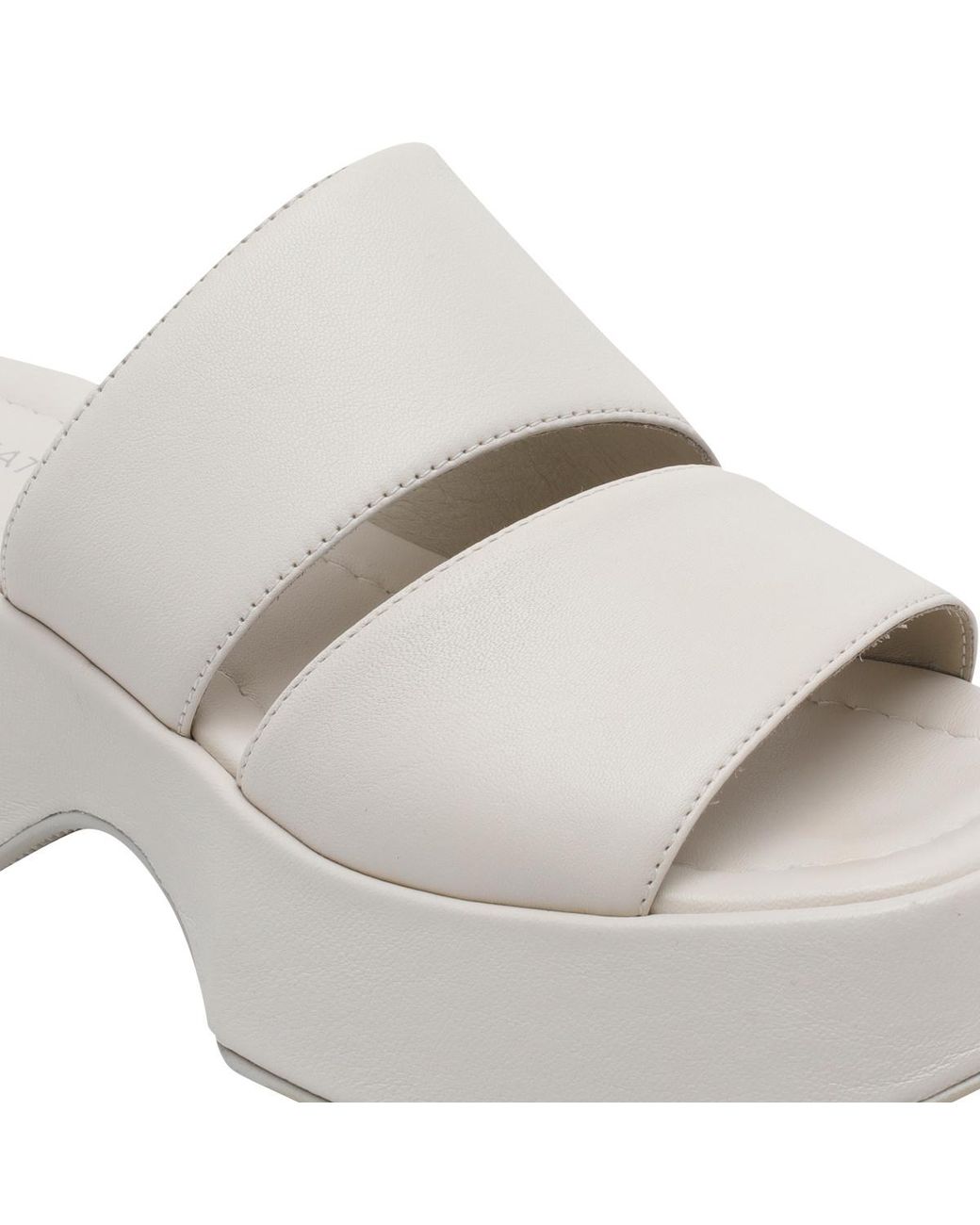 Vic Matié White Logic Platform Heeled Sandals