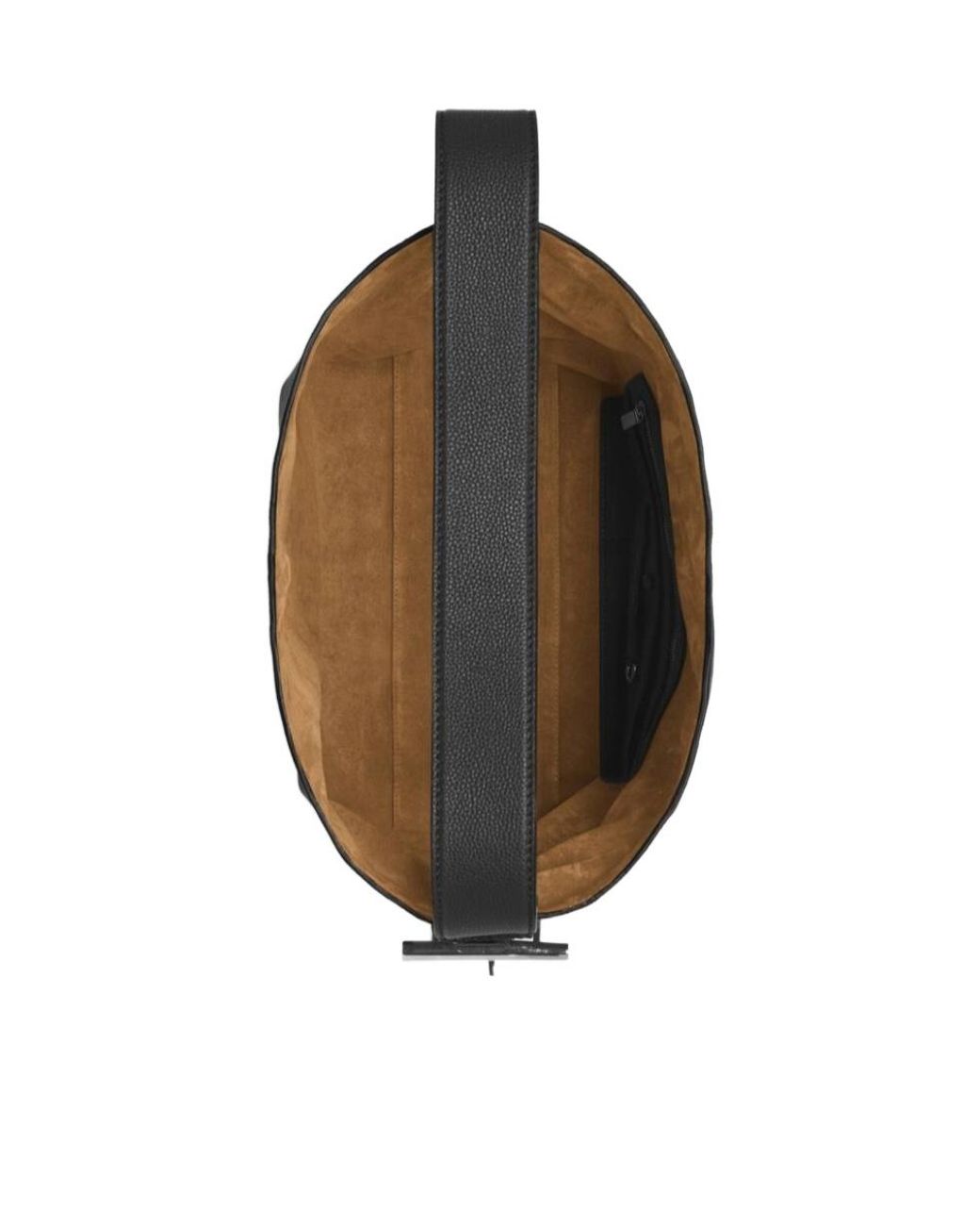 McQueen Black T-Bar Sling Shoulder Bag
