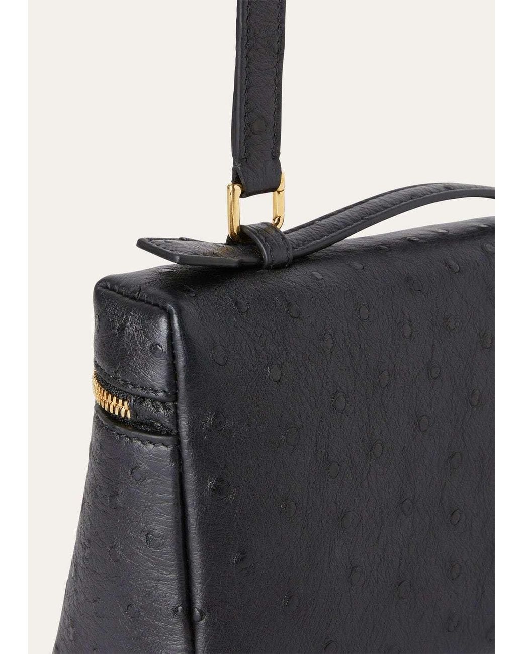 Loro Piana Black Zippered Handbag