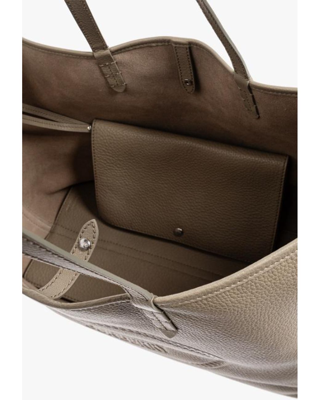 Burberry Natural Highlands Ekd Embossed Medium Tote Bag