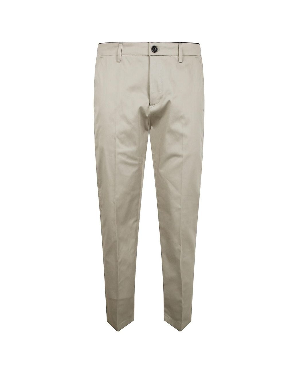 Department 5 Gray Pressed-Crease Chinos for men