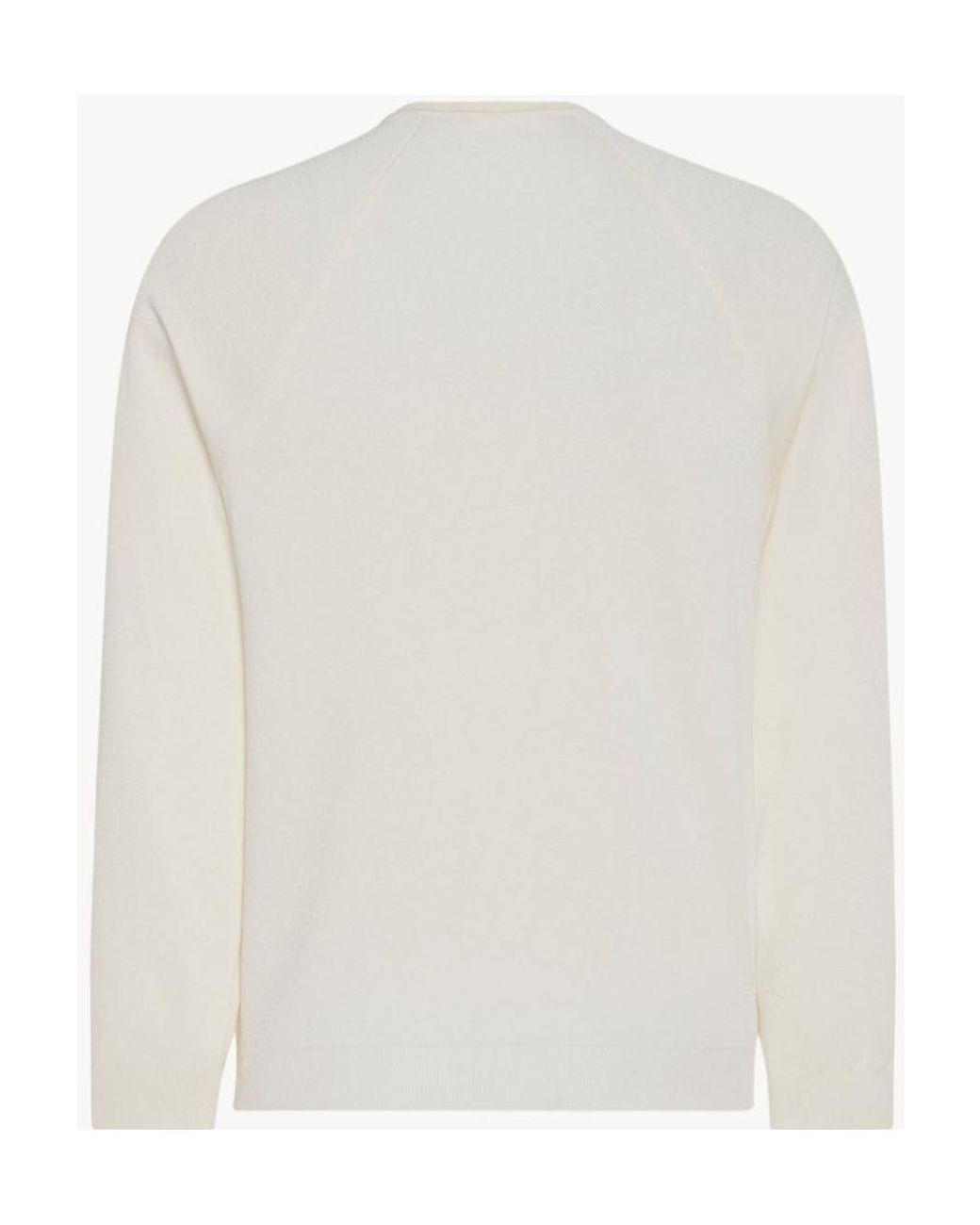 The Row White V-Neck Top