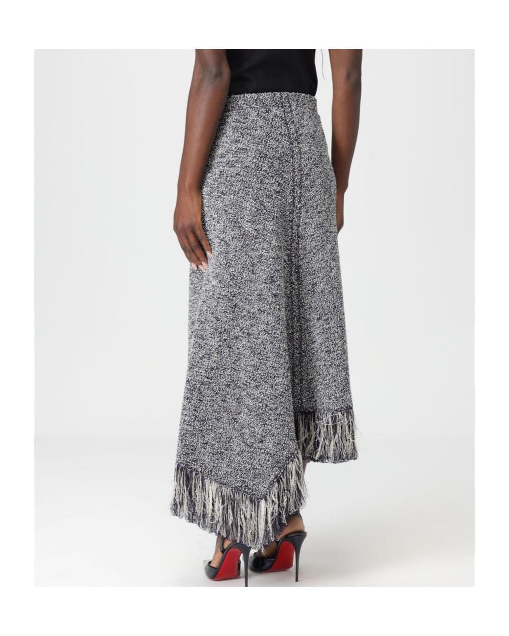Rabanne Gray Skirt Rabanne