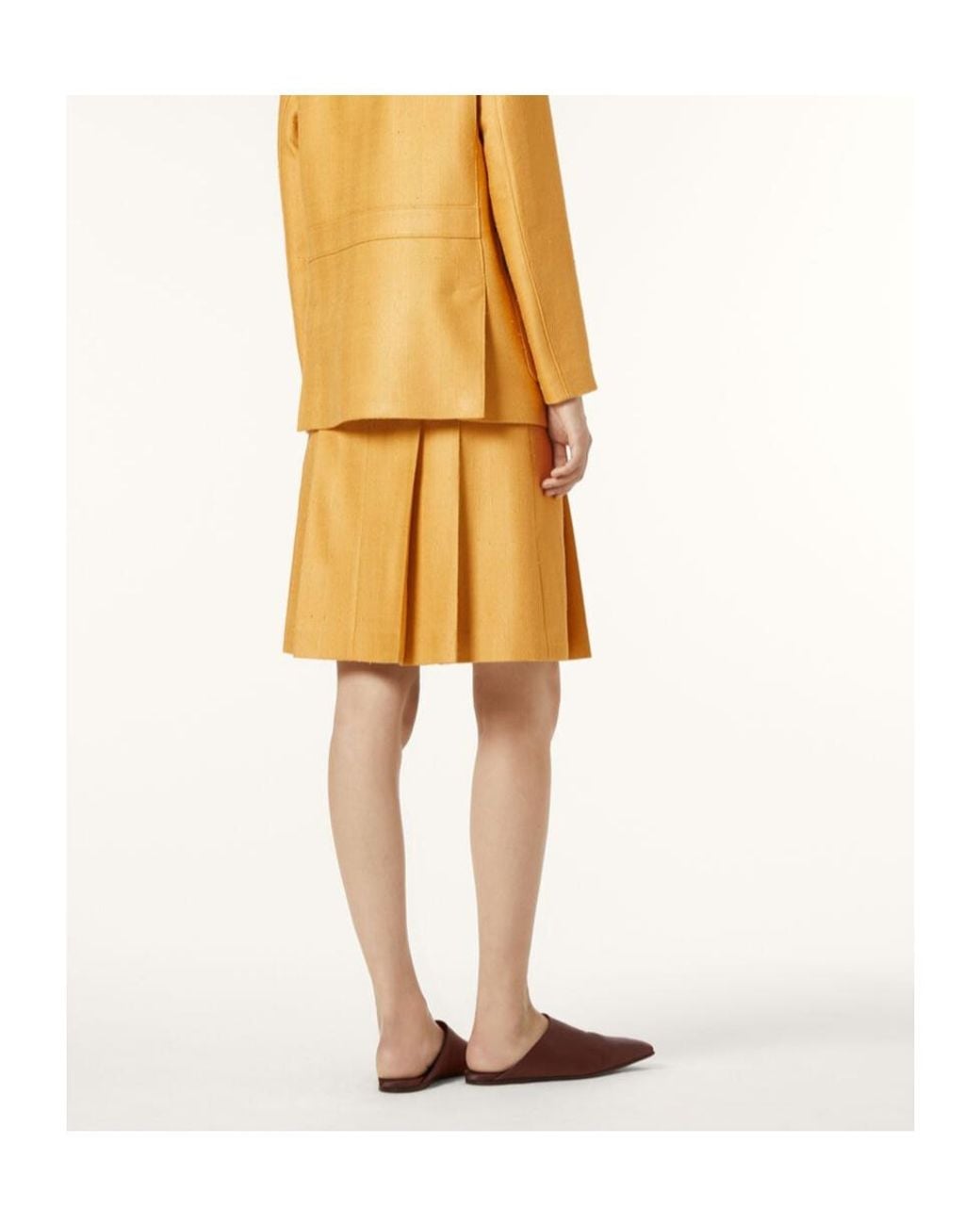 Loro Piana Yellow Aida Skirt