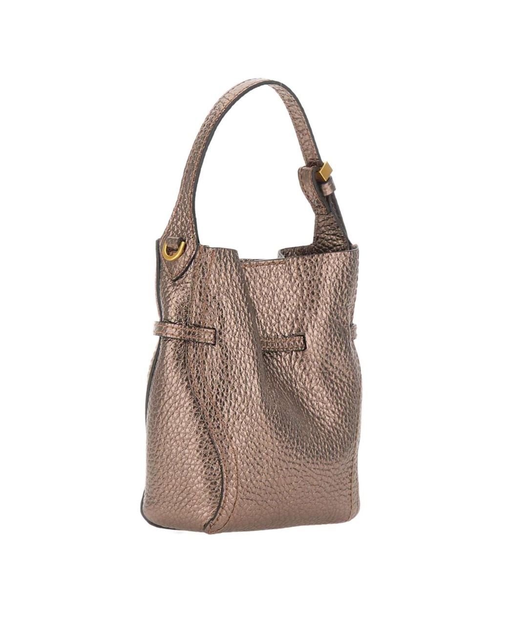 Gianni Chiarini Brown Sienna Small Bucket Bag