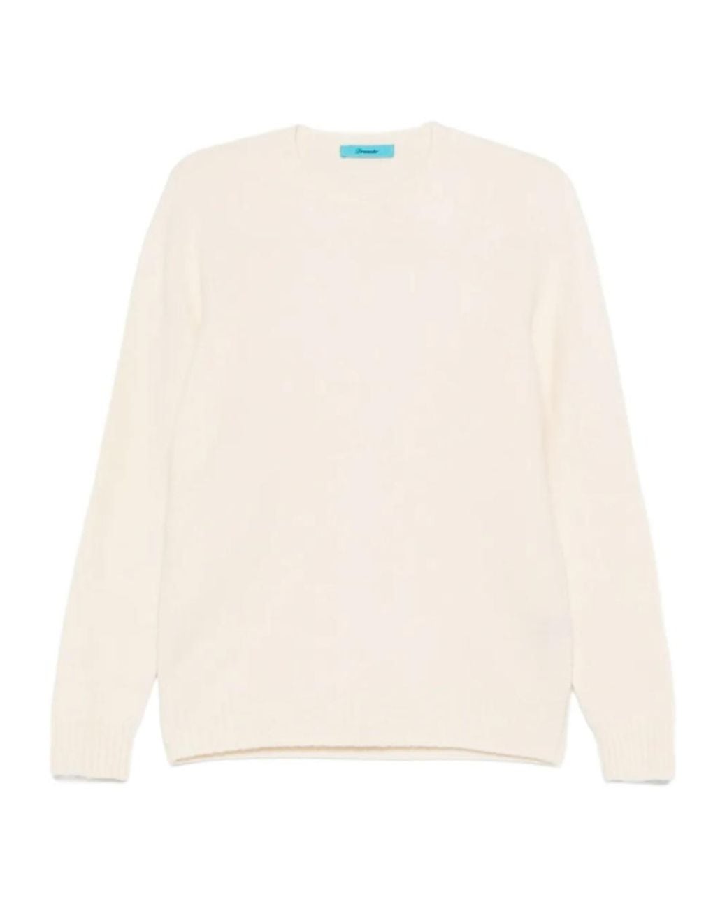Drumohr Natural Crew-Neck Knitted Sweater for men