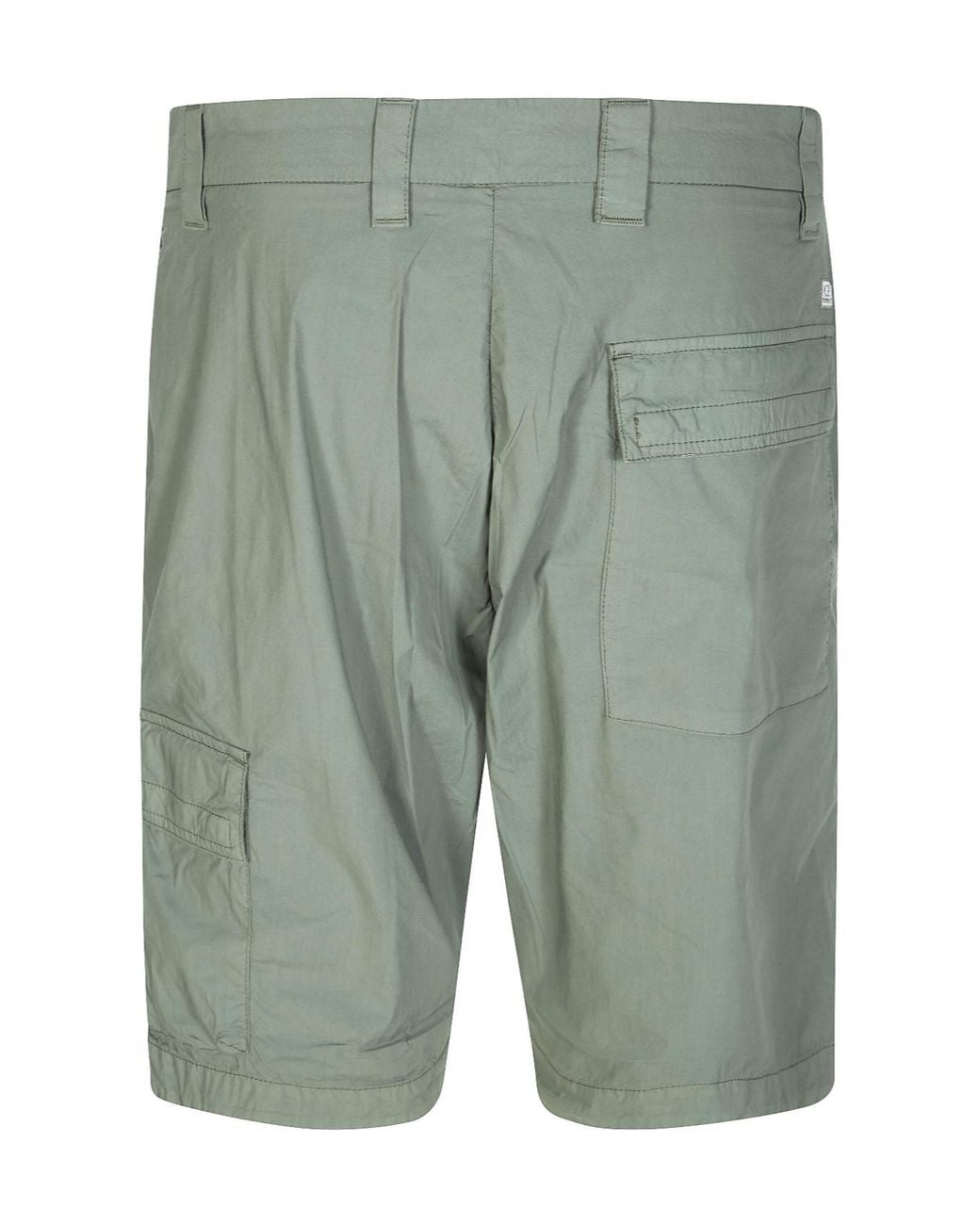 C P Company Green Lens Pocket Cargo Shorts for men