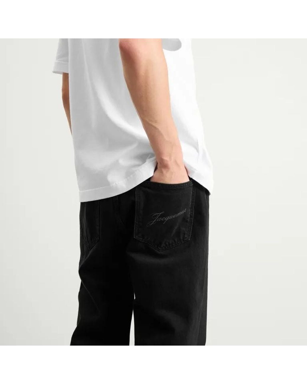 Jacquemus Black De Nimes Straight-Leg Jeans for men