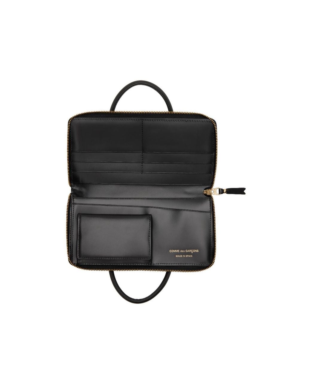Comme des Garçons Black Comme Des Garçons Wallet Logo Embossed Wallet for men