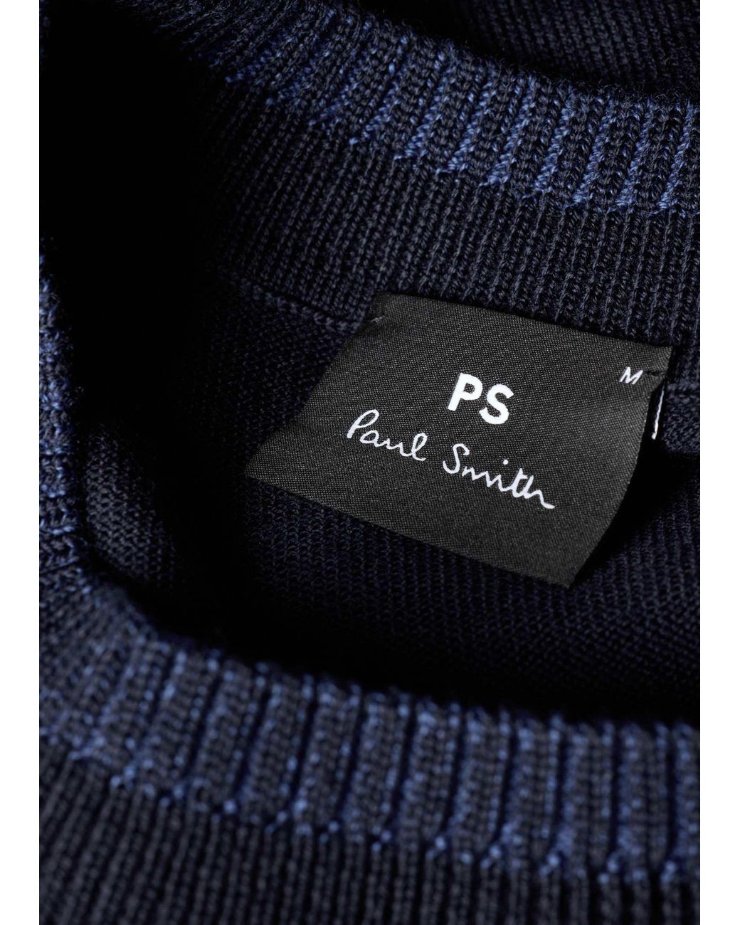 Paul Smith Blue Merino Wool Sweater for men