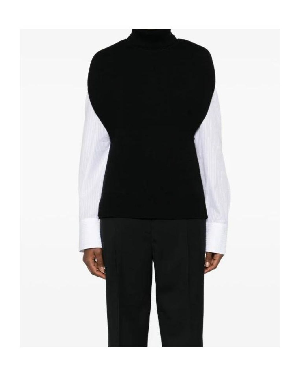 Totême Black Totême Double Knitted Cape