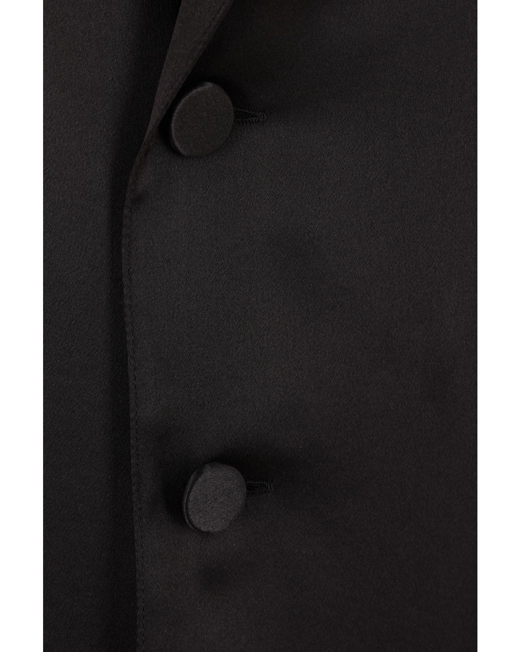 Saint Laurent Black Buttoned Long-Sleeved Pajama Shirt