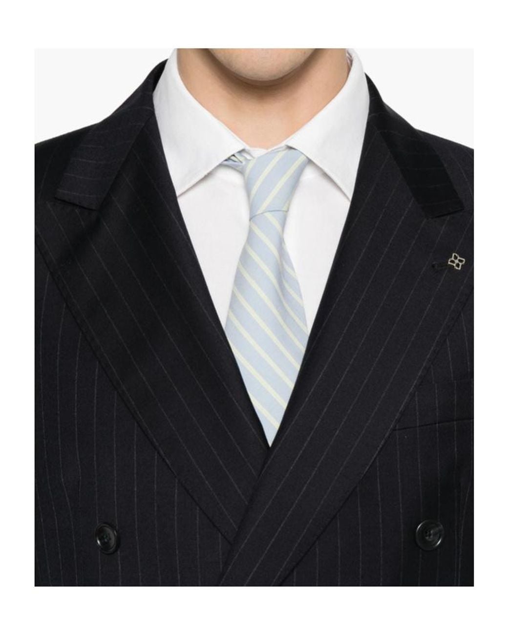 Tagliatore Black Long-Sleeved Suit And Trousers Two-Piece Set for men