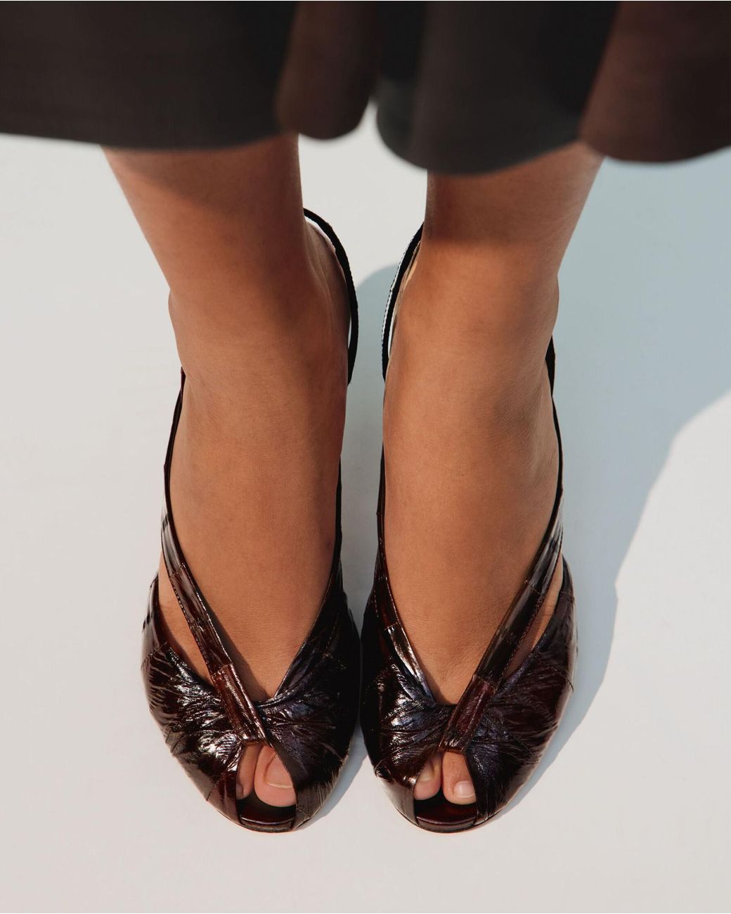 Jacquemus Brown The Poisson Slingbacks
