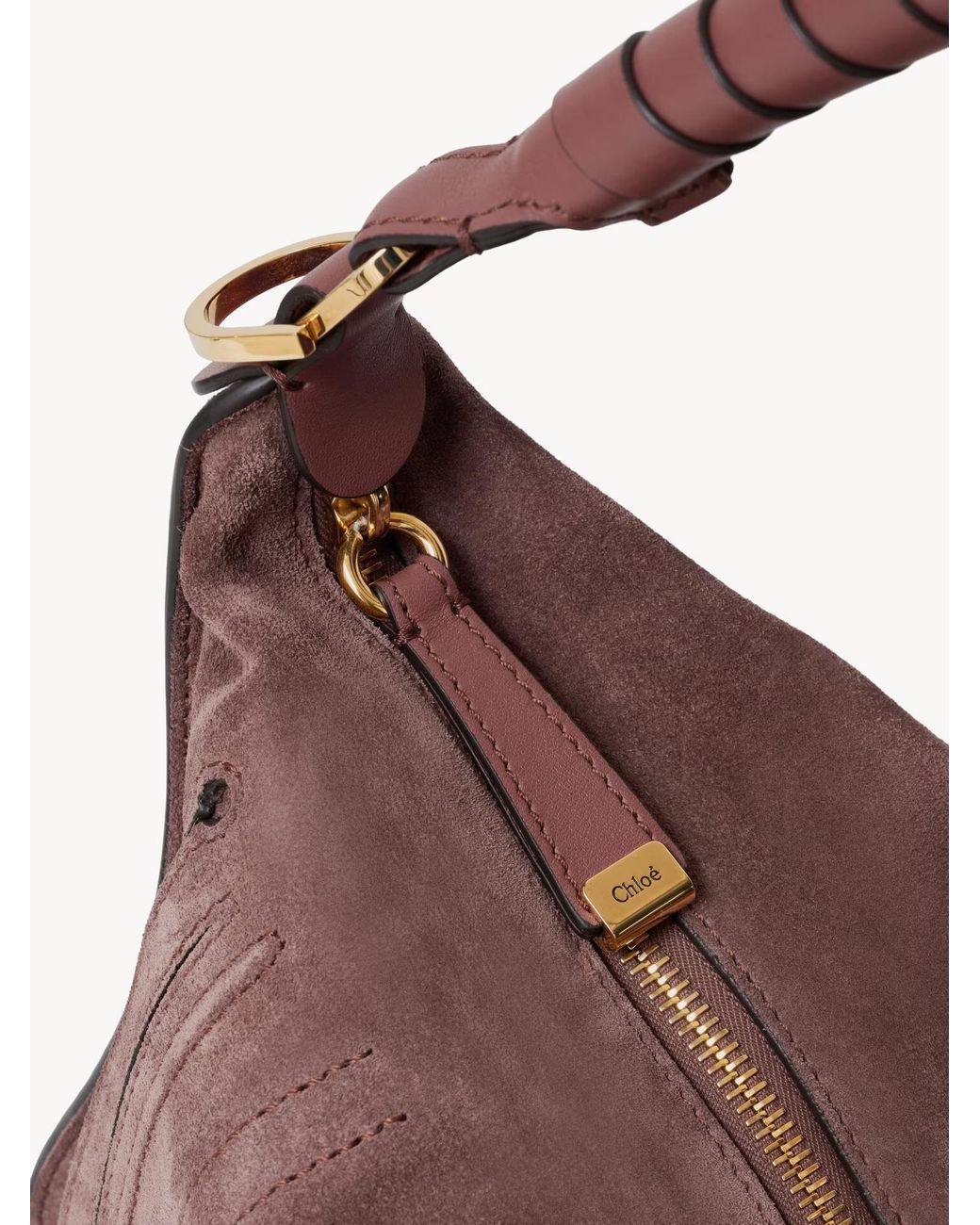 Chloé Brown Chloé Small Marcie Shoulder Bag