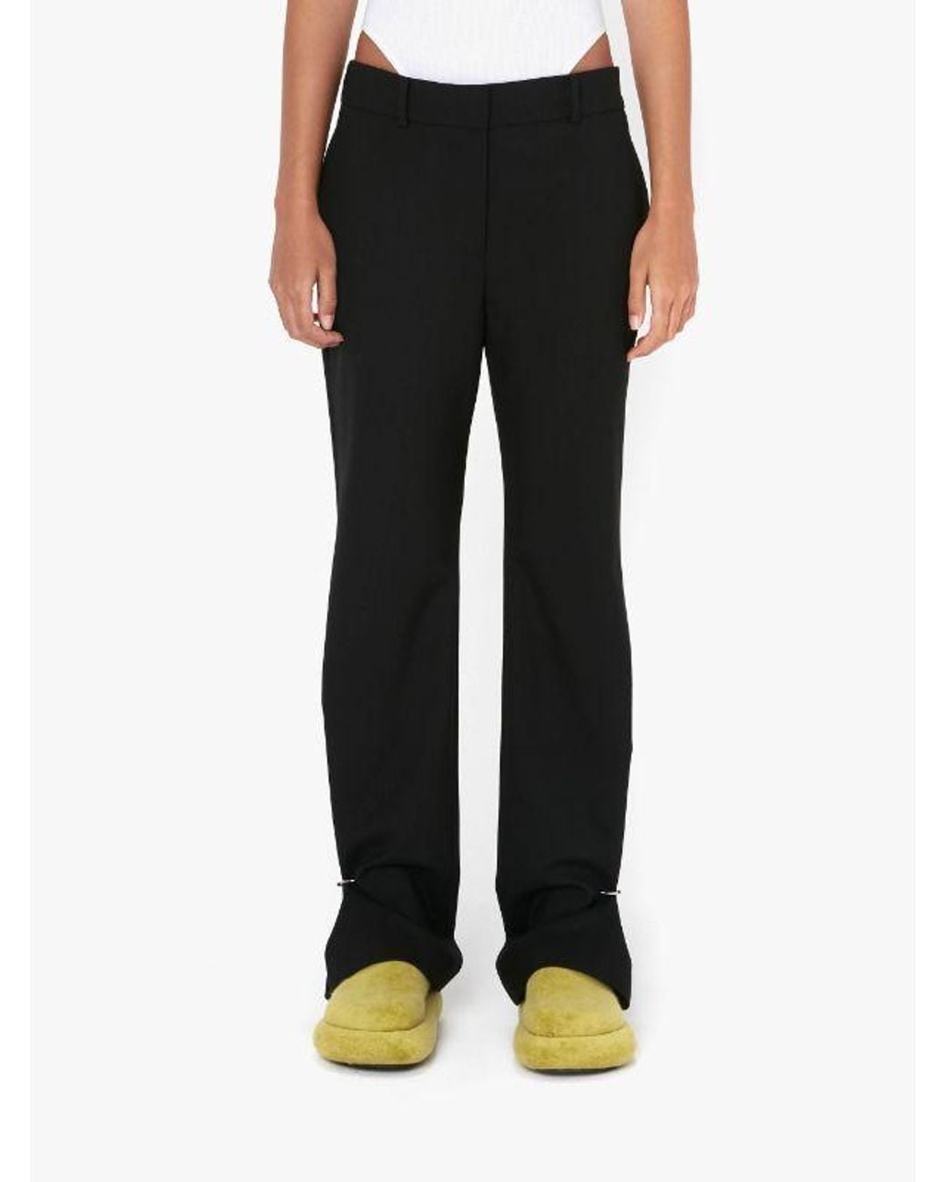 J.W. Anderson Black Jw Anderson Ring Detailed Trousers