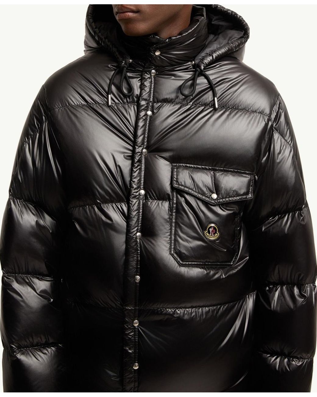 Moncler Black Karakorum Hooded Short Down Jacket for men