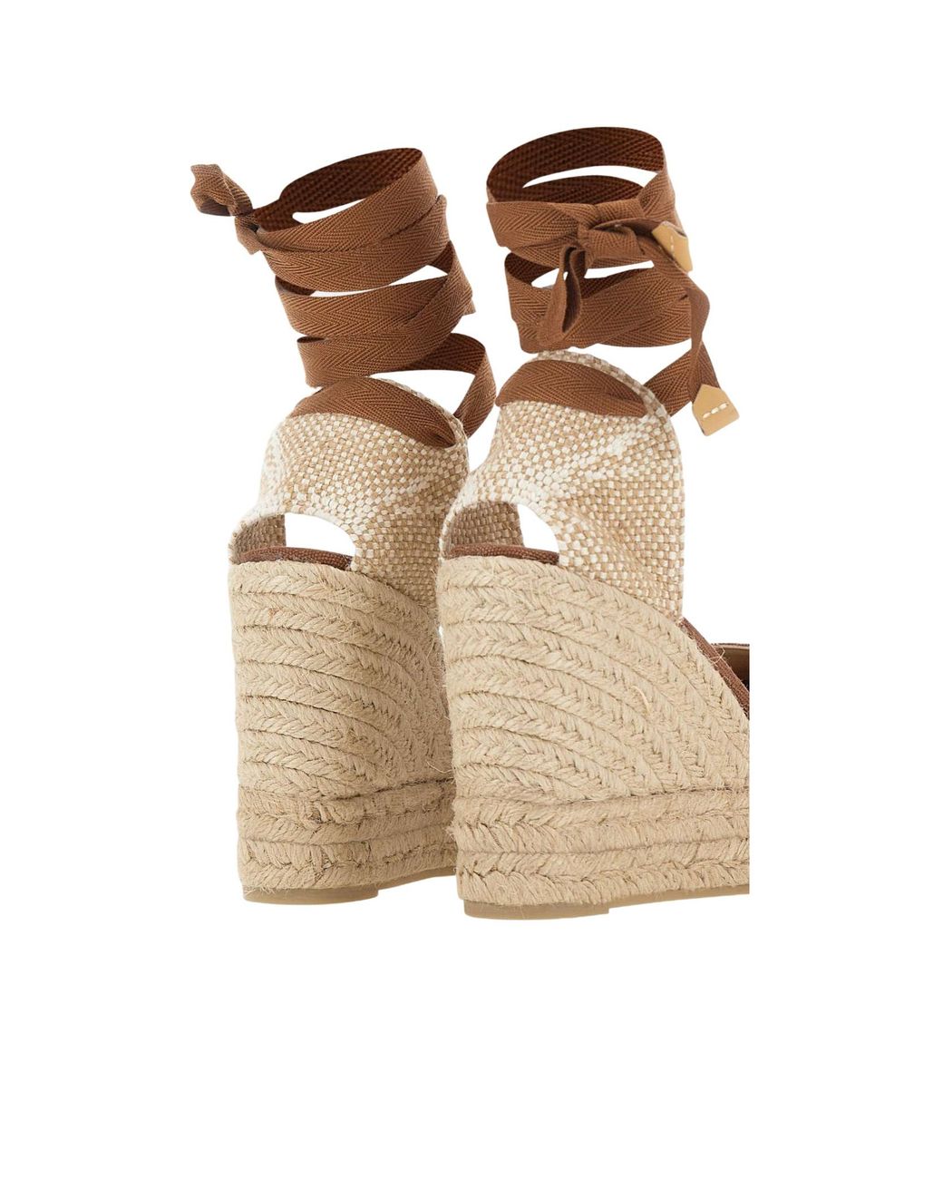 Castaner Natural Castañer Carina Ankle Strap Wedge Espadrilles