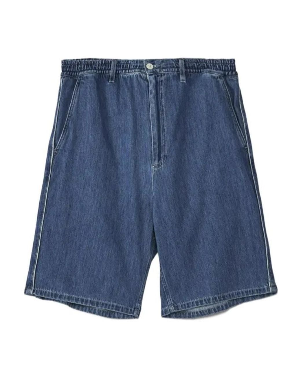Marni Blue Elastic Waist Denim Shorts for men
