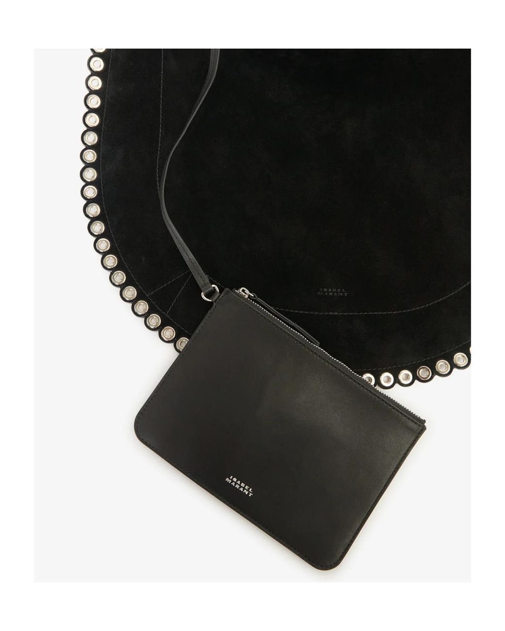 Isabel Marant Black Oskan Hobo Soft Shoulder Bag