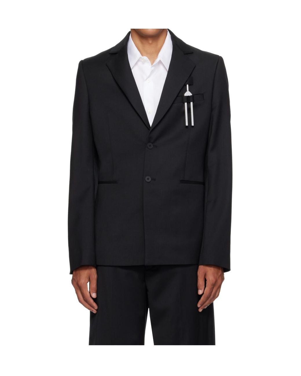 HELIOT EMIL Black Diapason Blazer for men