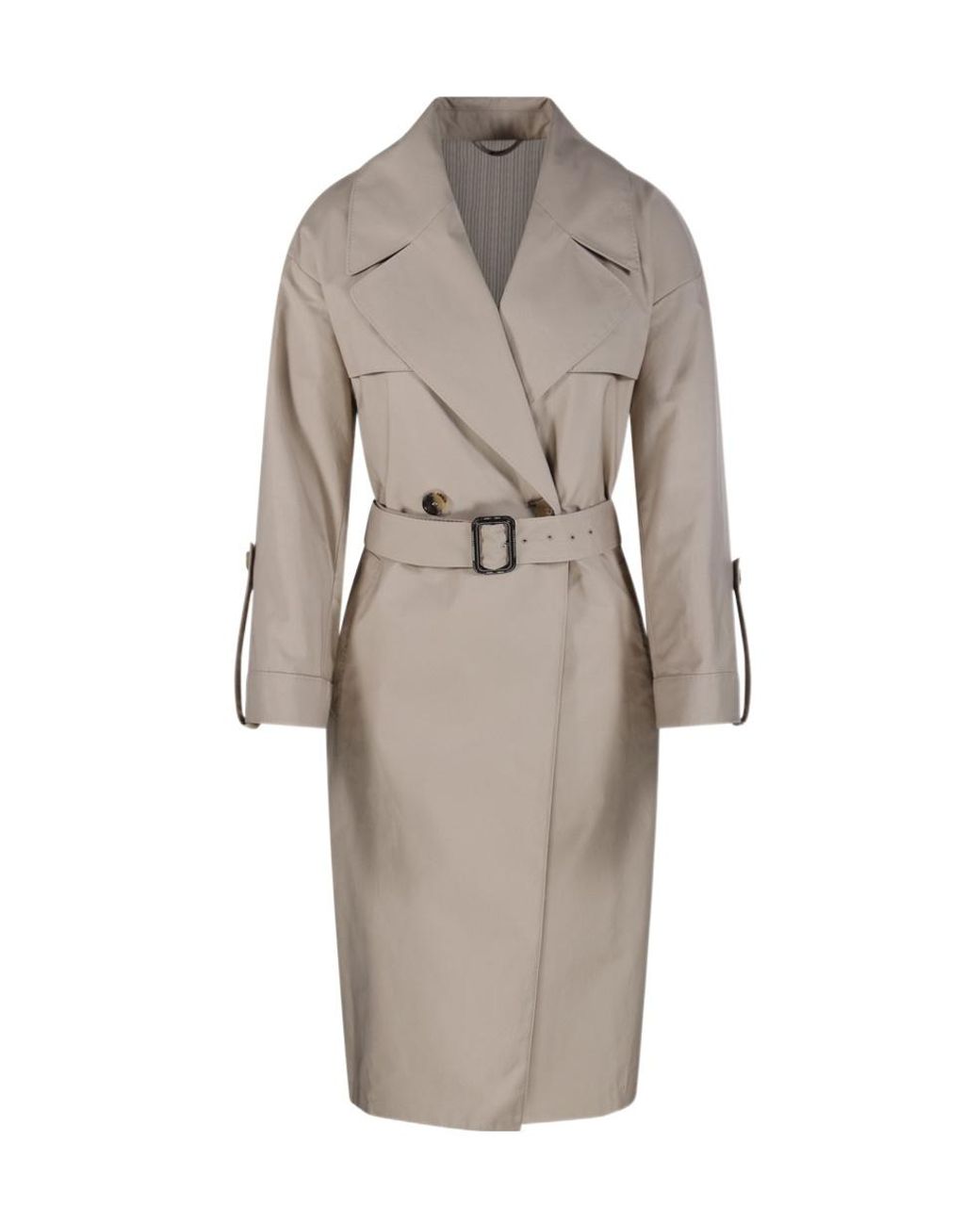 Max Mara Gray The Cube Amour Belted Coat