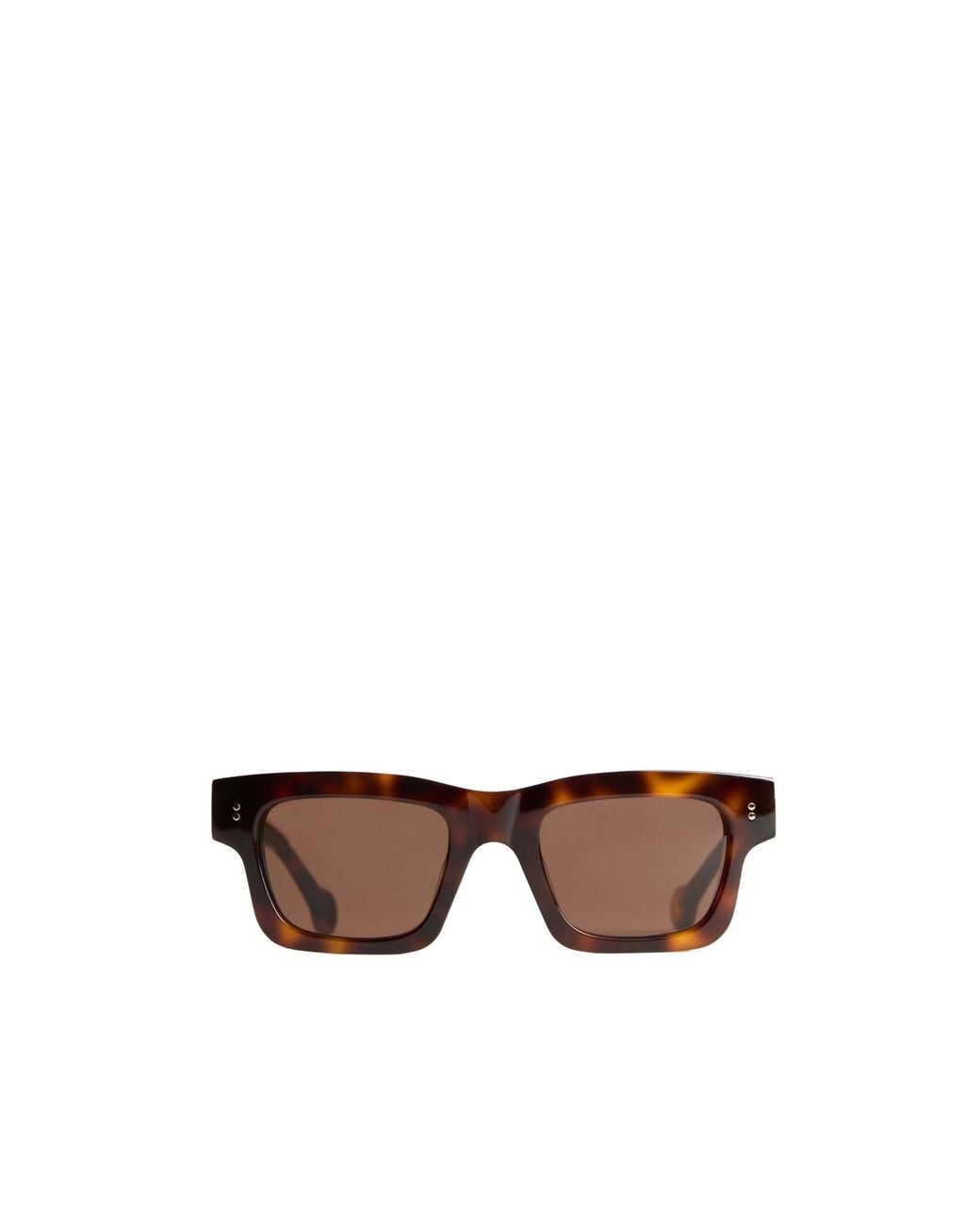 J.W. Anderson Brown Tortoiseshell-Effect Square-Frame Sunglasses