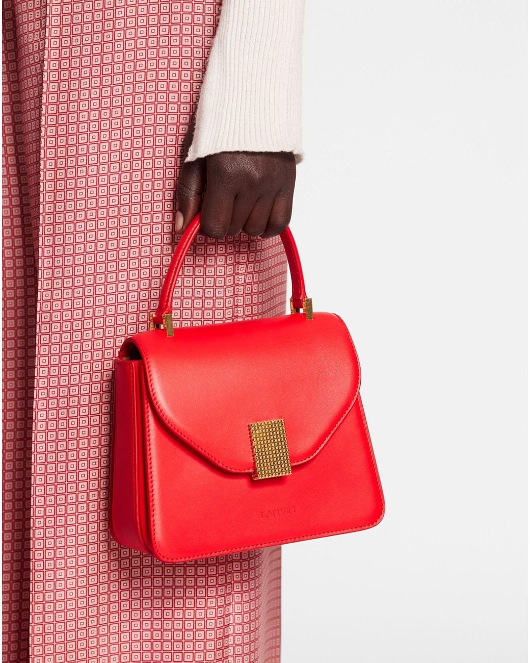 Lanvin Red Concerto Tote Bag
