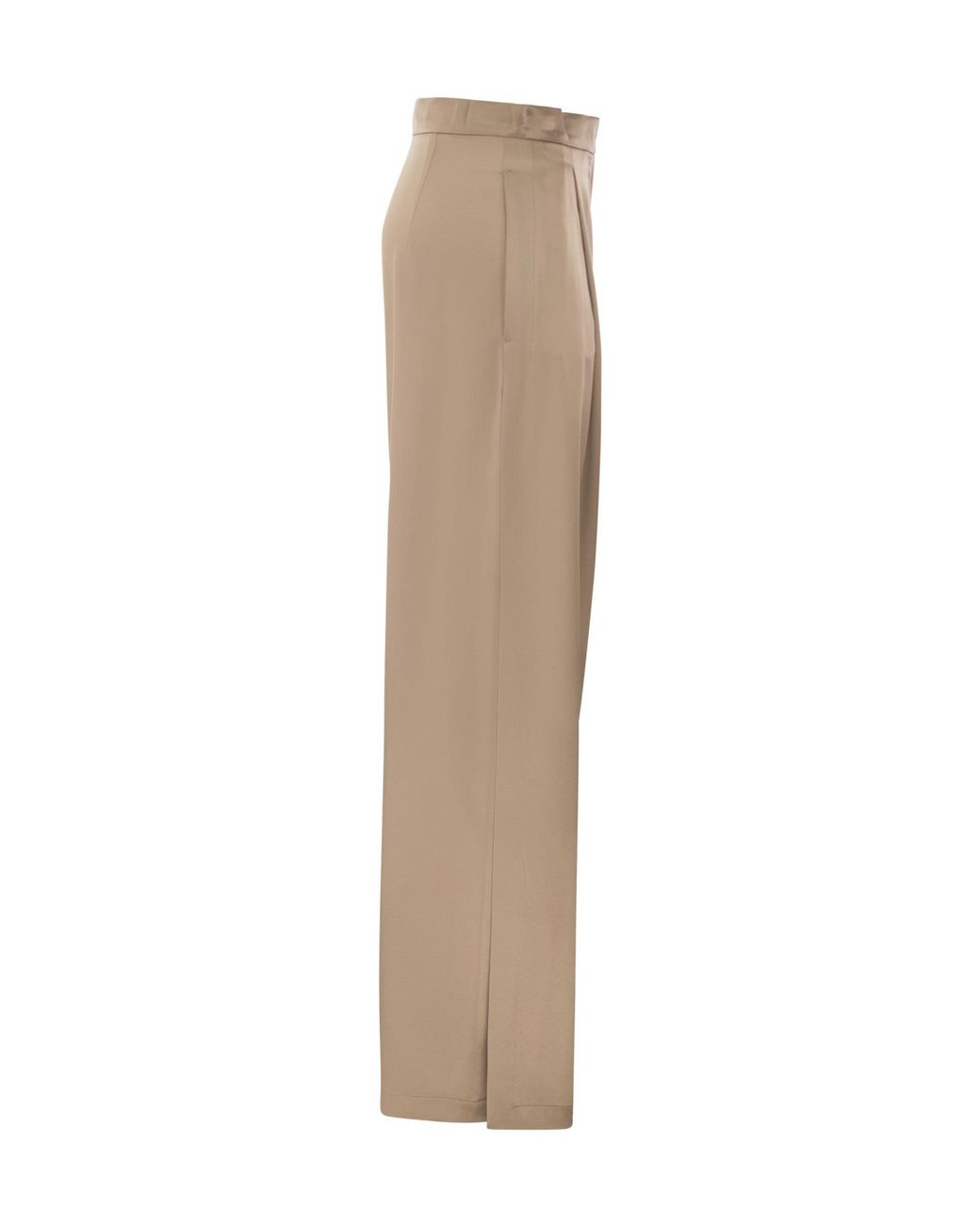 Max Mara Natural Pianoforte High Waist Straight Leg Trousers