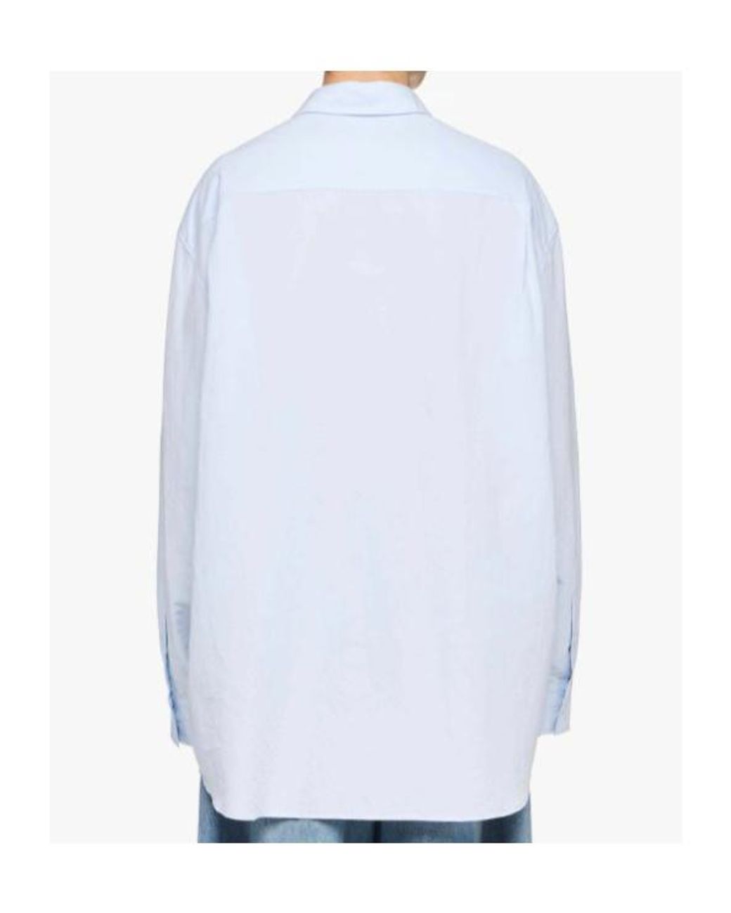 J.W. Anderson Blue Jw Anderson Window' Embroidered Shirt for men