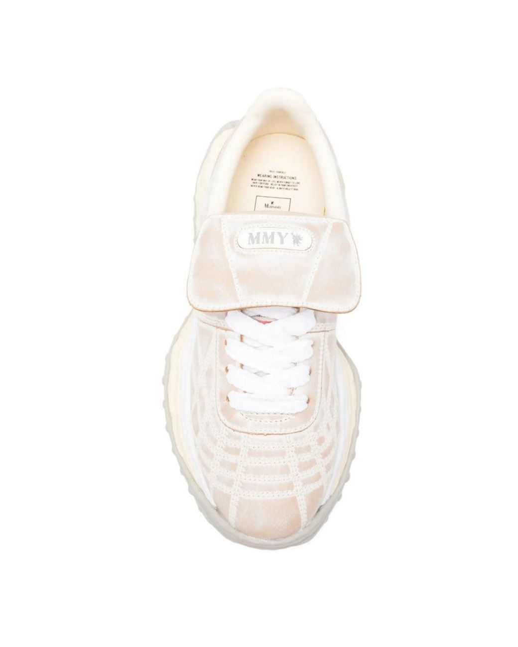 Maison Mihara Yasuhiro White Scott' Lace-Up Sneakers for men