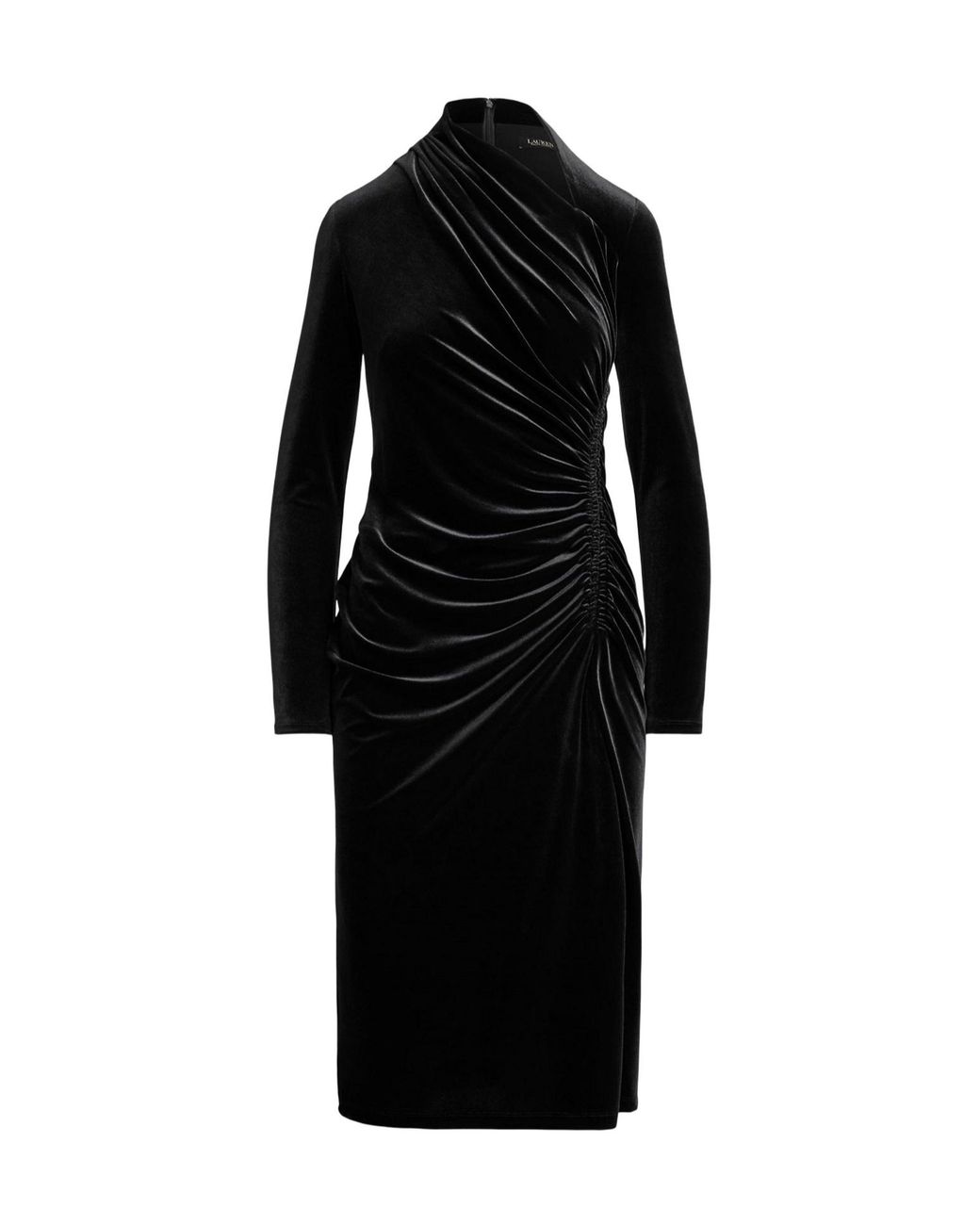 Ralph Lauren Black Solid Color Dress