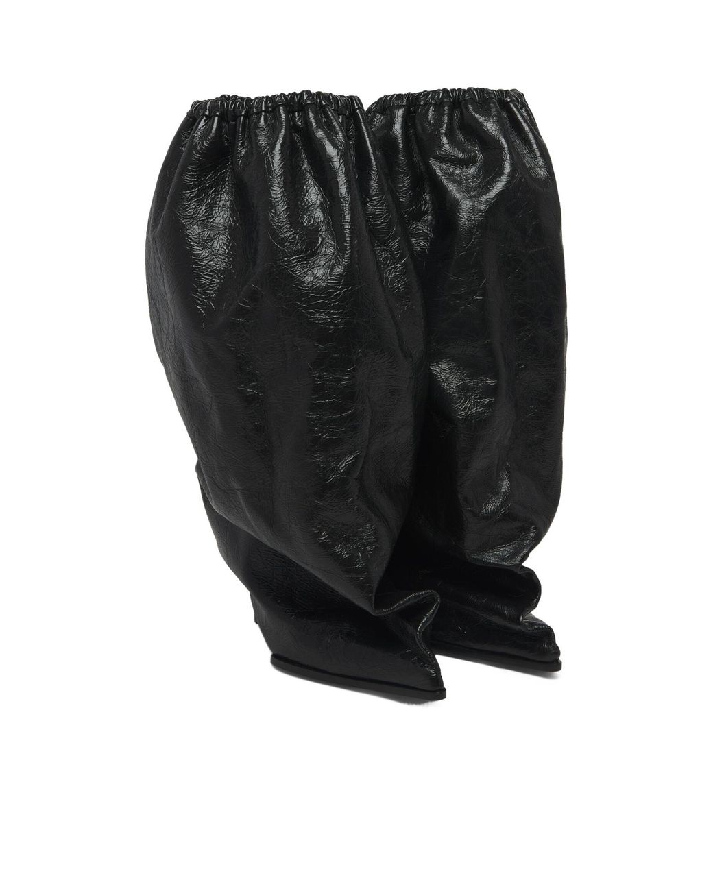 McQueen Black Bag Pointed-Toe Boots