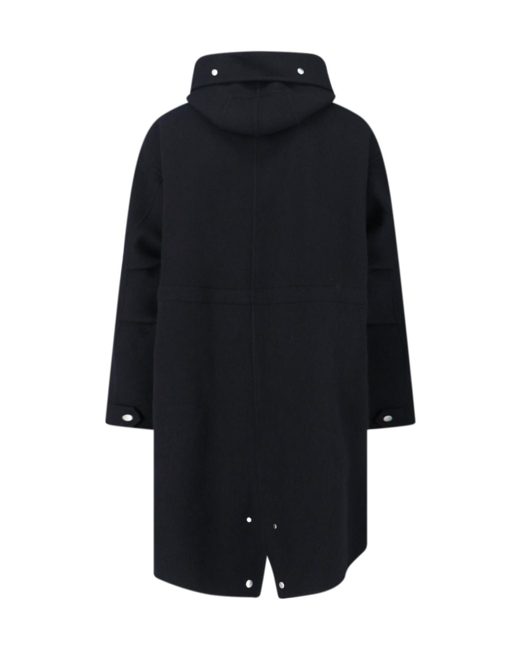 Jil Sander Black Zipped Hooded Jacket for men