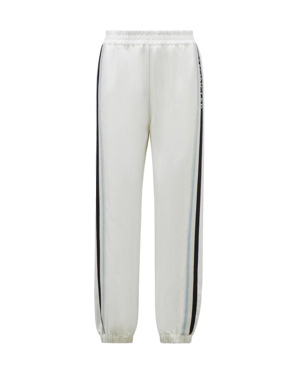 Moncler Gray Logo Patch Drawstring Sweatpants