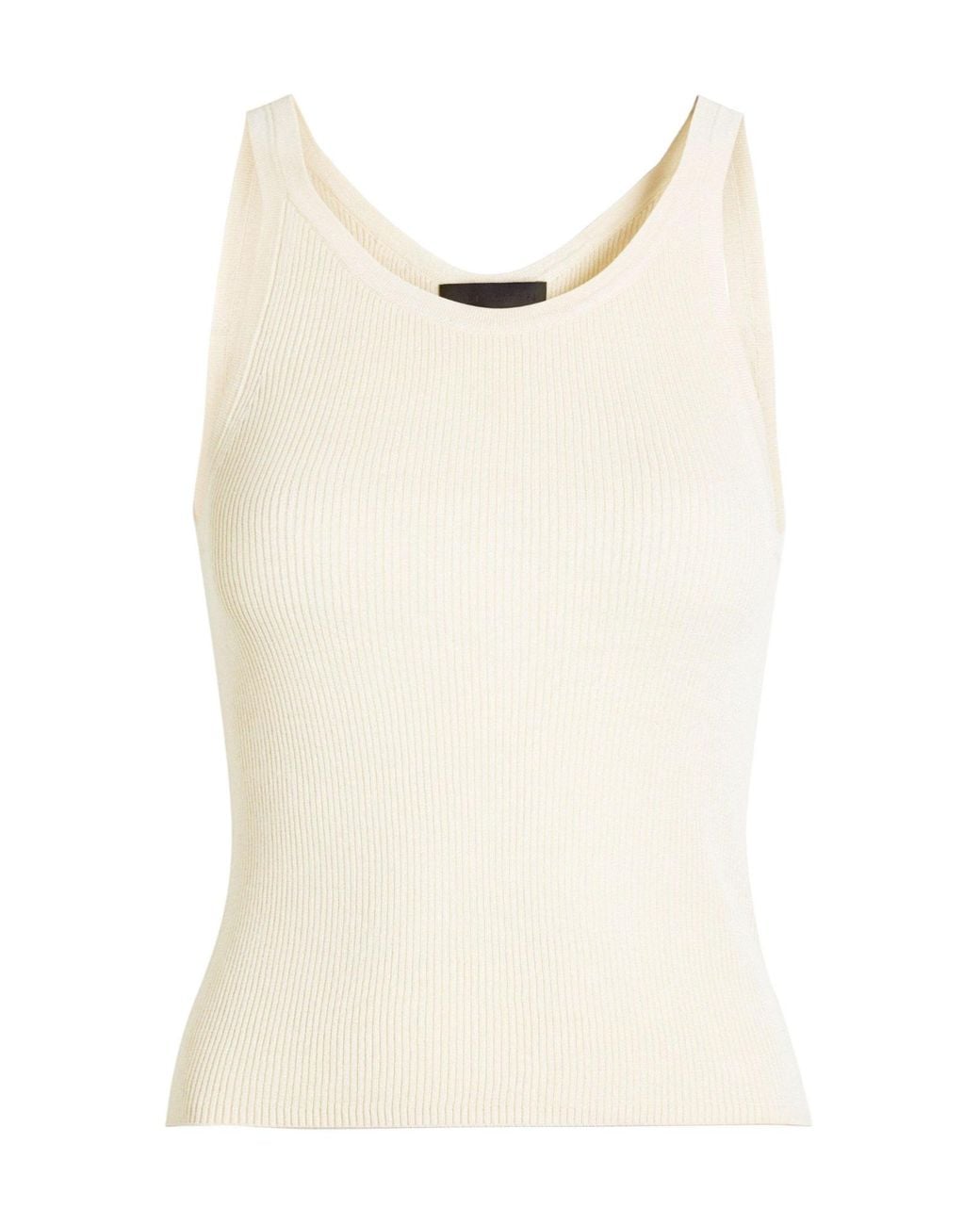Nili Lotan White Silk Slim-Fit Tank Top