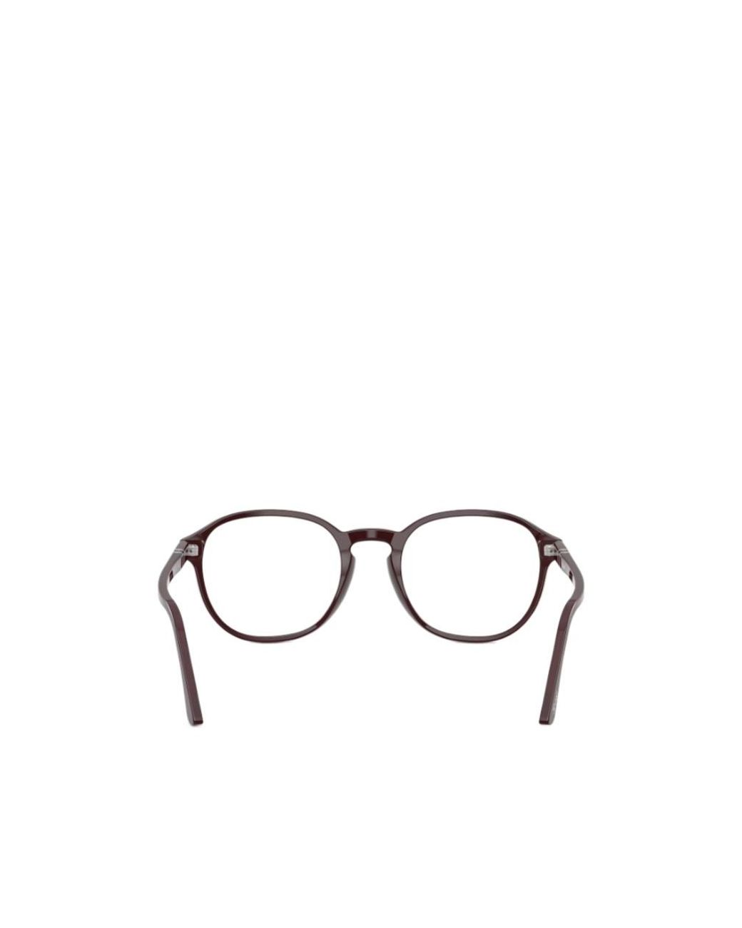 Persol White Full-Rimmed Plano Lenses for men