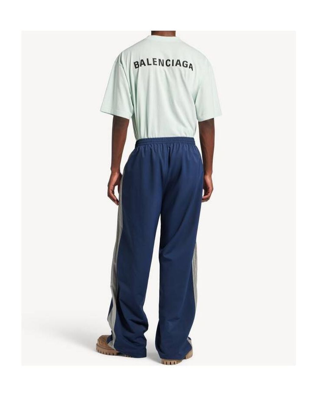 Balenciaga Blue Loop Sports Icon Track Pants for men
