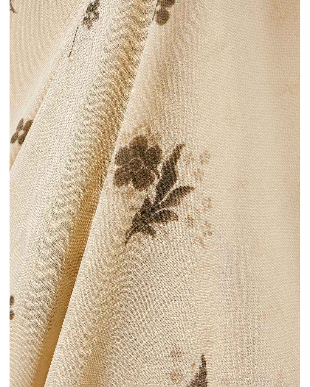 Totême  Natural Floral-Print Jersey Maxi Wrap Skirt
