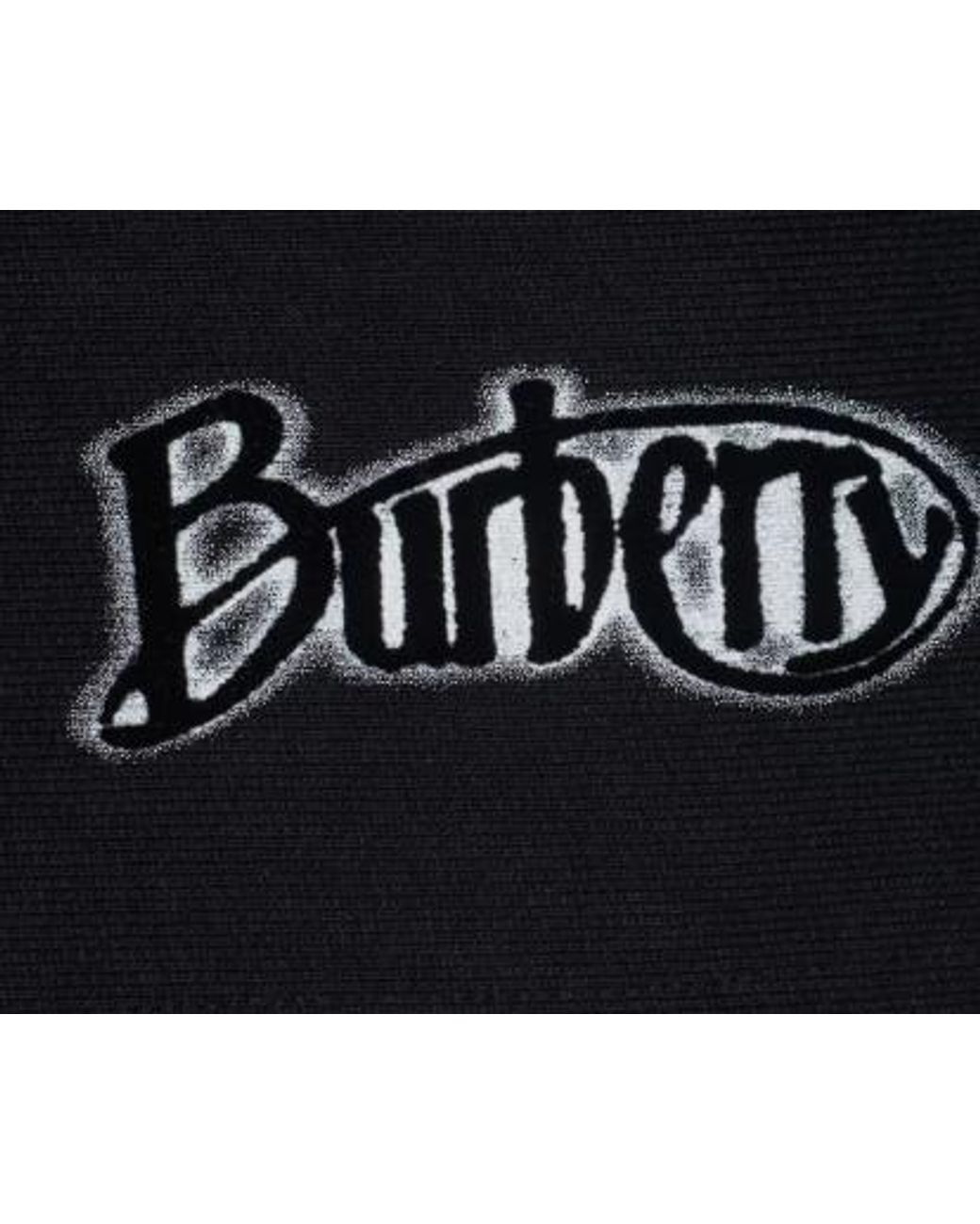 Burberry Black Flocked-Logo Cotton-Blend Shorts for men