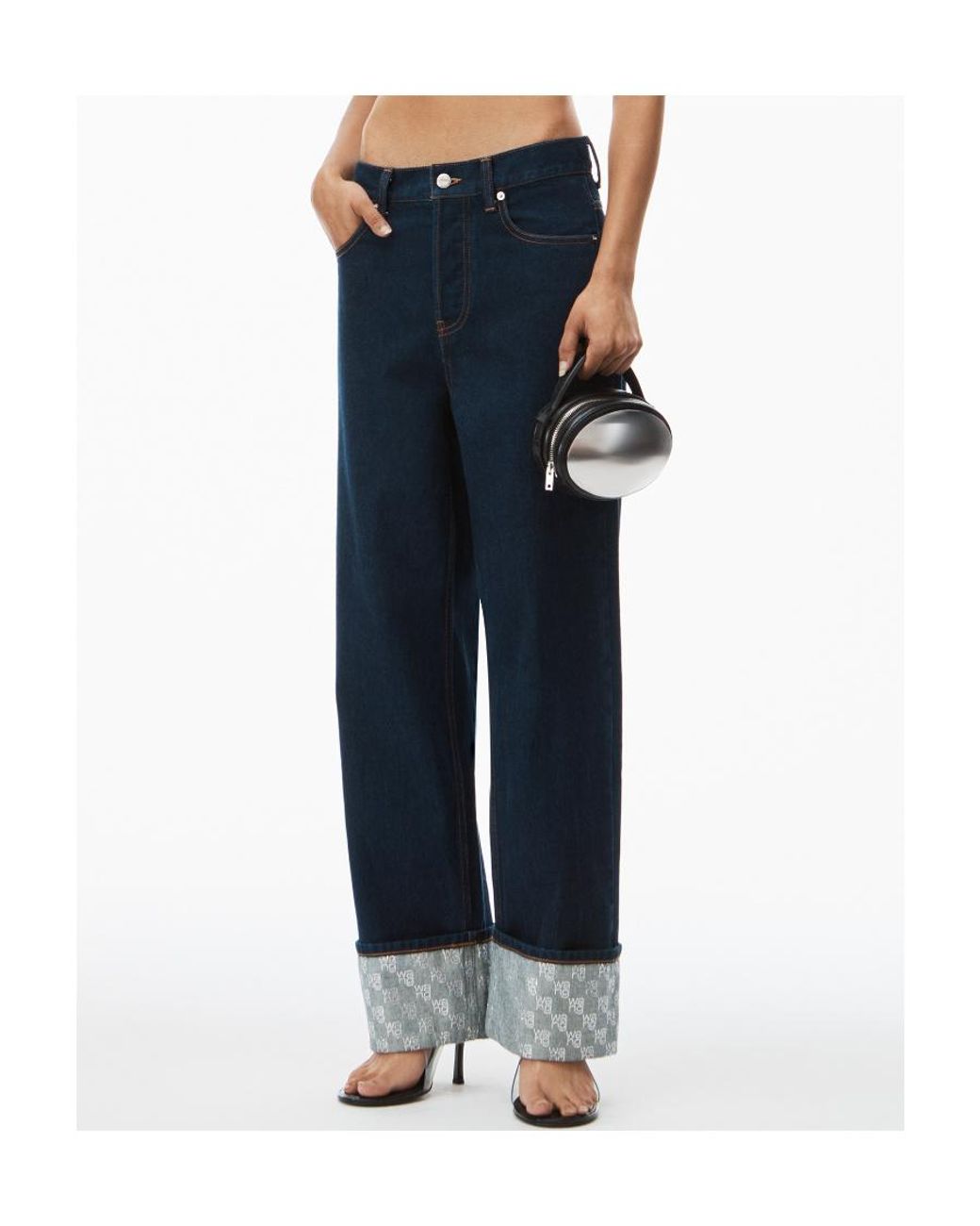 Alexander Wang Blue Straight-Leg Jeans