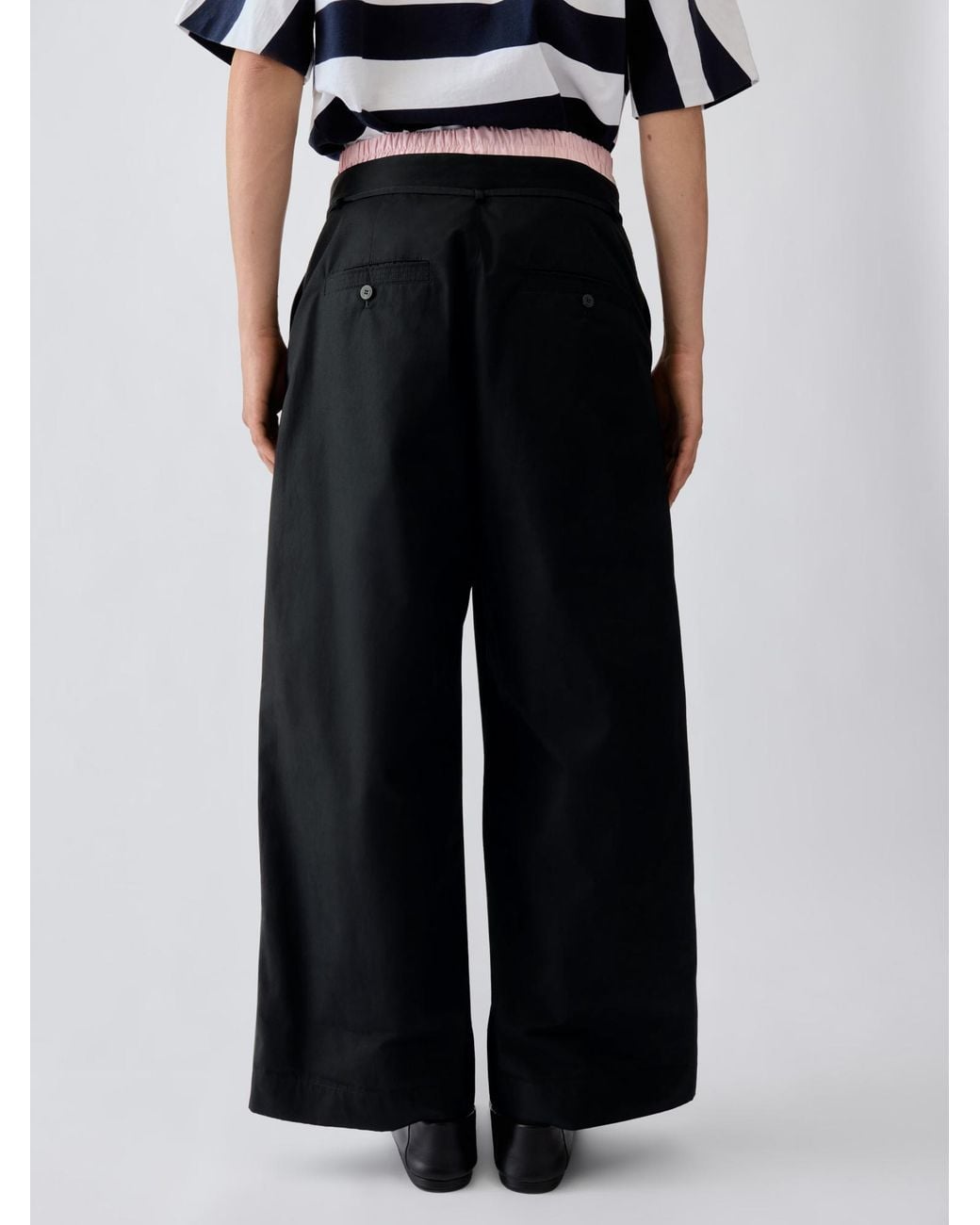 Jacquemus Black Wide-Leg Pants for men