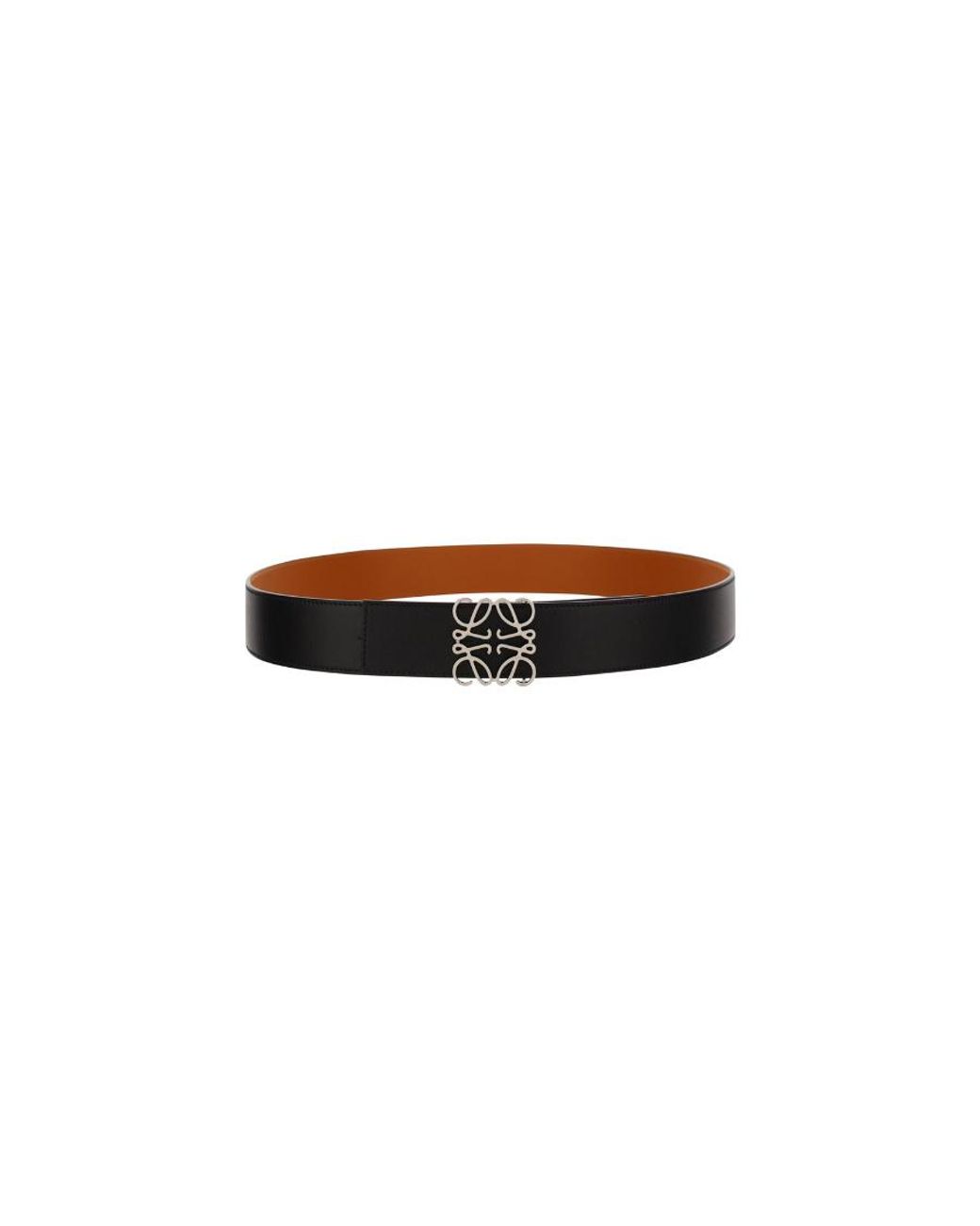 Loewe Brown Anagram Buckled Reversible Belt for men
