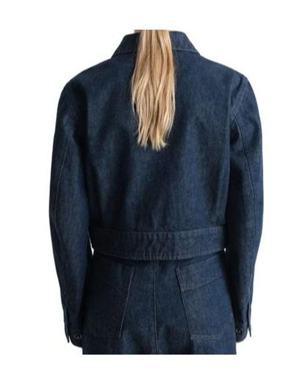 Lemaire Blue Two Pocket Cropped Jacket
